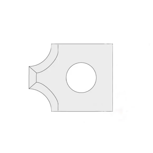 IGM N031 Žiletka tvrdokovová radiusová - 2xR5 15x18x2 UNI